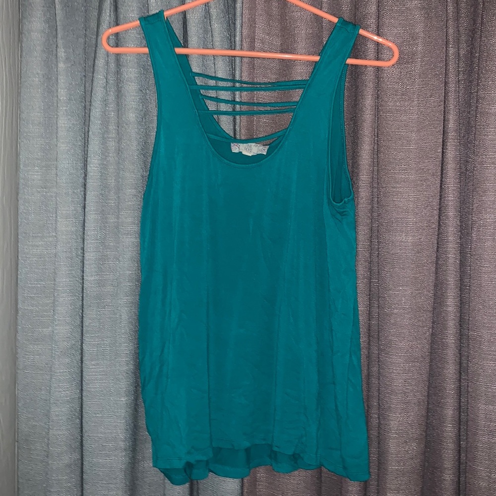 Soft teal tank top